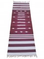 Warangal Durry - 2x6 Feet - Maroon-White - Geographical Indexed Warangal Durry - 2x6 Feet - Maroon-White - Geographical Indexed