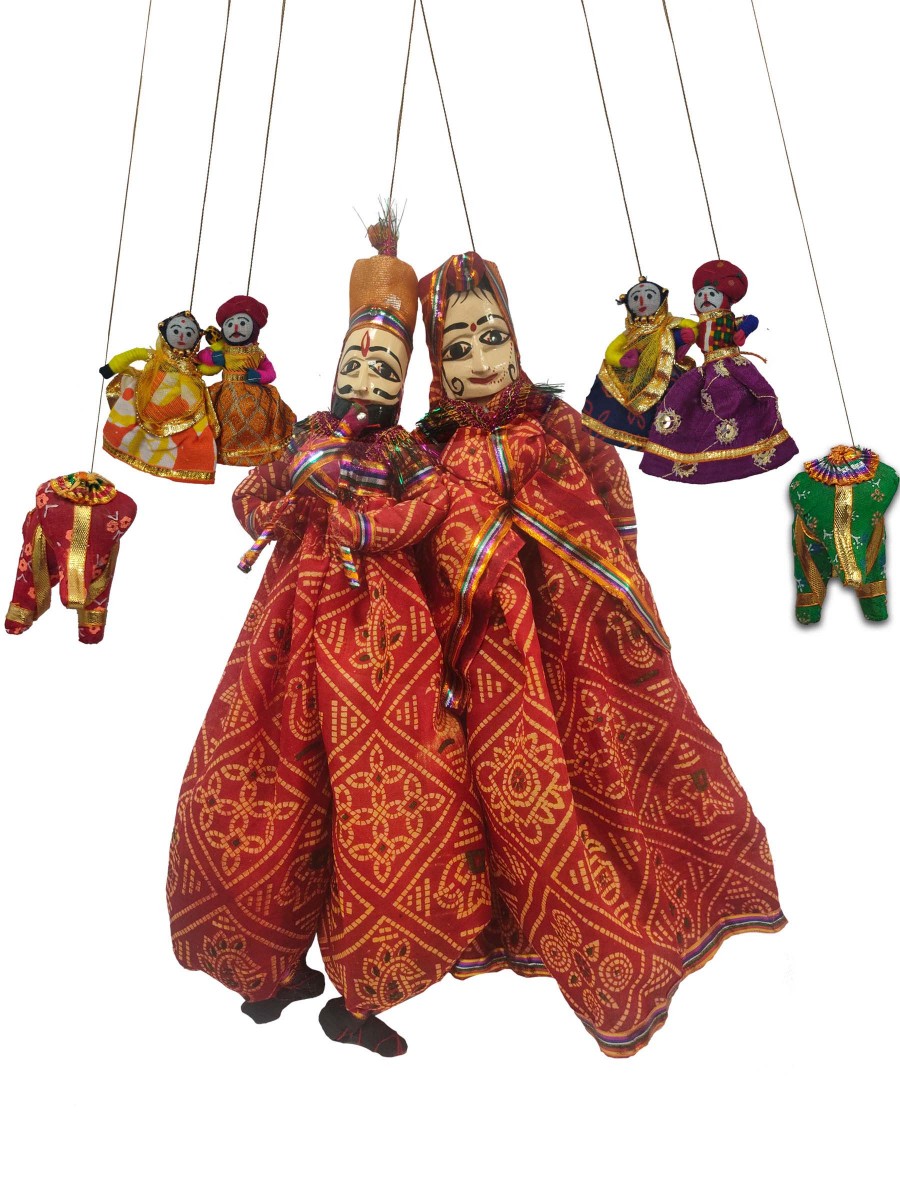 Rajasthani Kathputli, Red Combo - Geographical Indexed